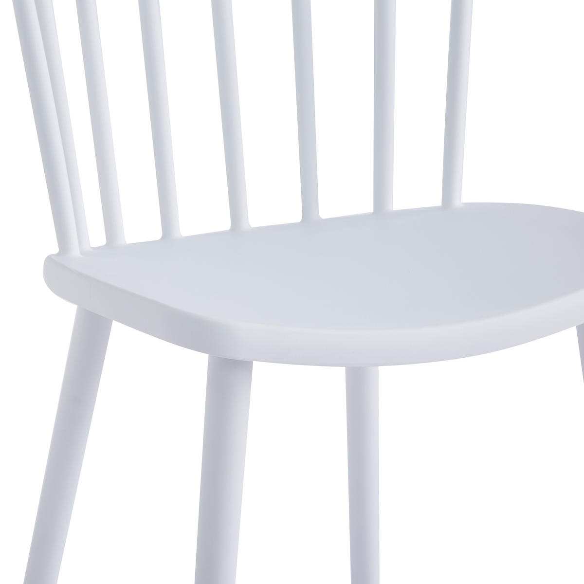 STUHL 4er-Set Polypropylen Weiß - Weiß, Kunststoff (46.5/75/41.5cm) - Nordlys