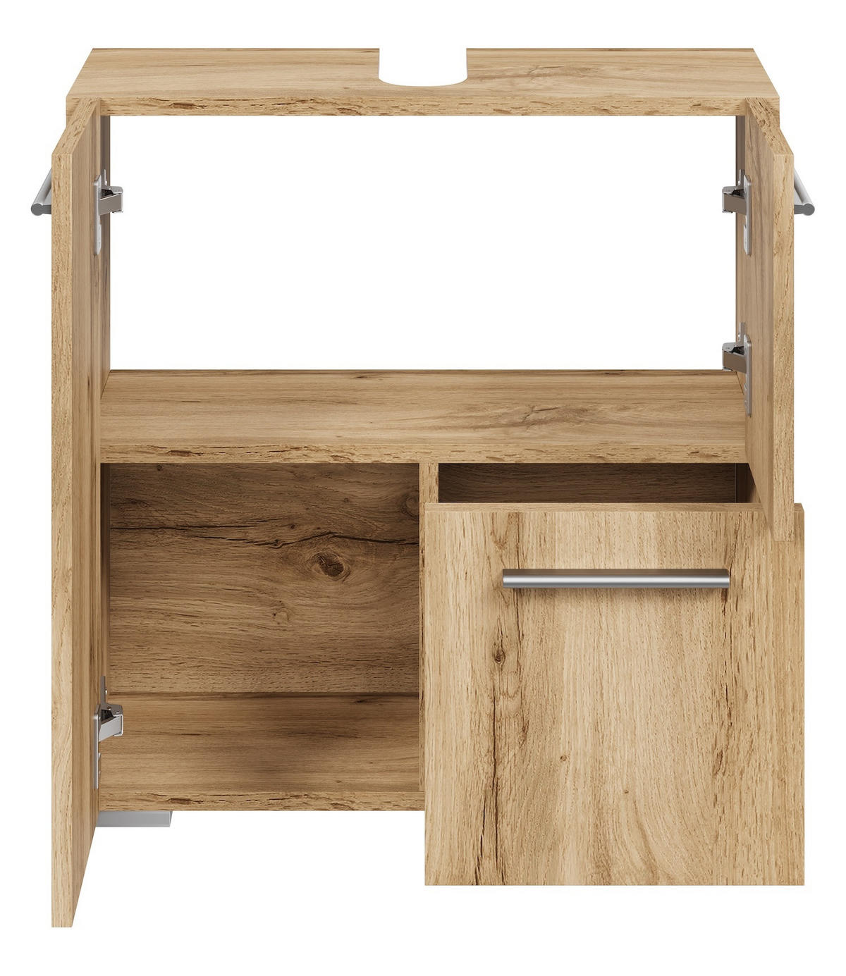 WASCHBECKENUNTERSCHRANK Mars Eiche - 60 x 30 x 60 cm - Eichefarben, Holz (60/60/30cm) - Badplaats