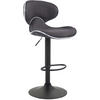 BARHOCKER Stoff dunkelgrau - Dunkelgrau/Schwarz, Textil/Metall (46/88/49cm) - CLP