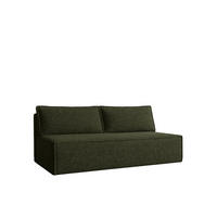 SCHLAFSOFA Mit Bettkasten DUO Stoff Verita Dunkelgrün - Dunkelgrün, Holz/Kunststoff (198/89/90cm) - Kaiser Möbel