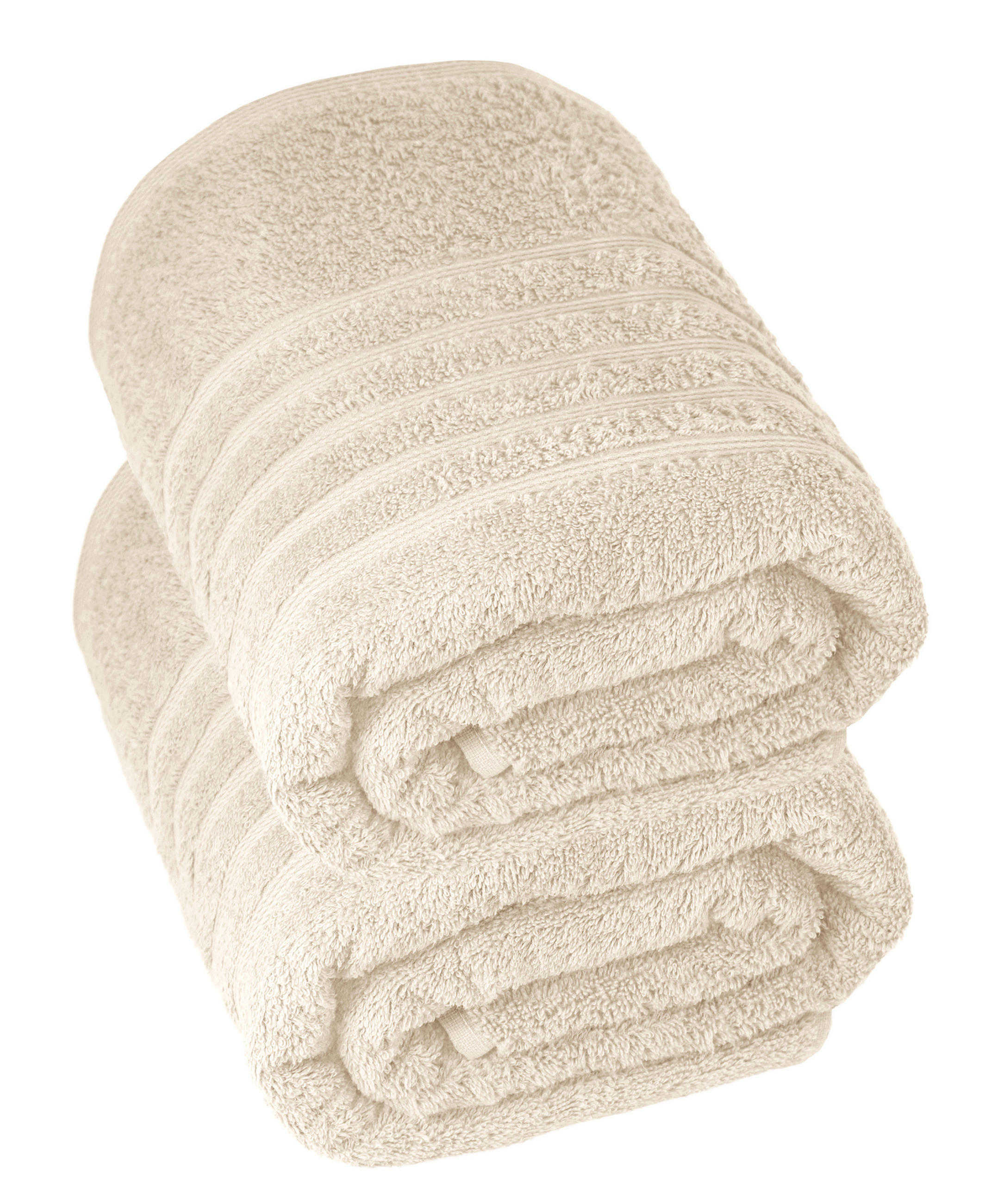 BADETUCH London Natur 2er Set 100x150 - Naturfarben, Textil (100/150cm) - Lashuma