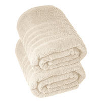 BADETUCH London Natur 2er Set 100x150 - Naturfarben, Textil (100/150cm) - Lashuma