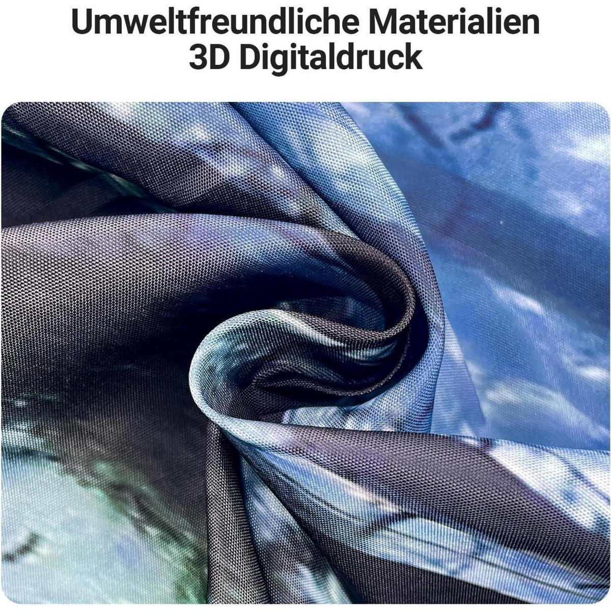 DUSCHVORHANG Sunshine Forest 150 x 200 cm Textil Wasserabweisend Waschbar - Grün, Textil (150/200cm)