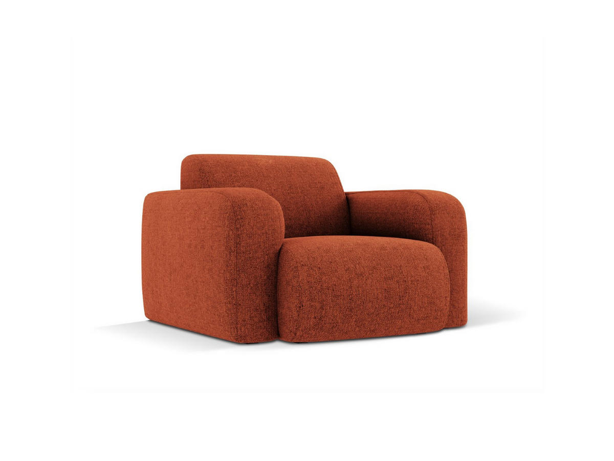 SESSEL Molino aus Chenille-Stoff terrakotta - Terra cotta, Textil (95/72/105cm) - Micadoni