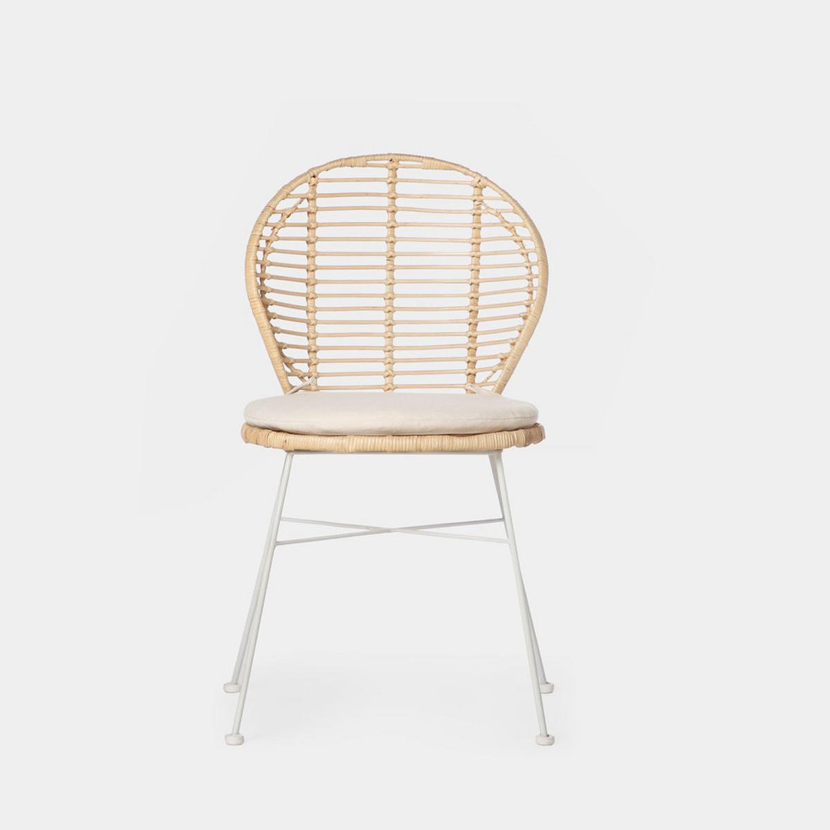 STUHL FÜR DRAUSSEN Kala Natürlich 51 cm x 89 cm 2er-Set - Naturfarben, Naturmaterialien (51/89/58cm)