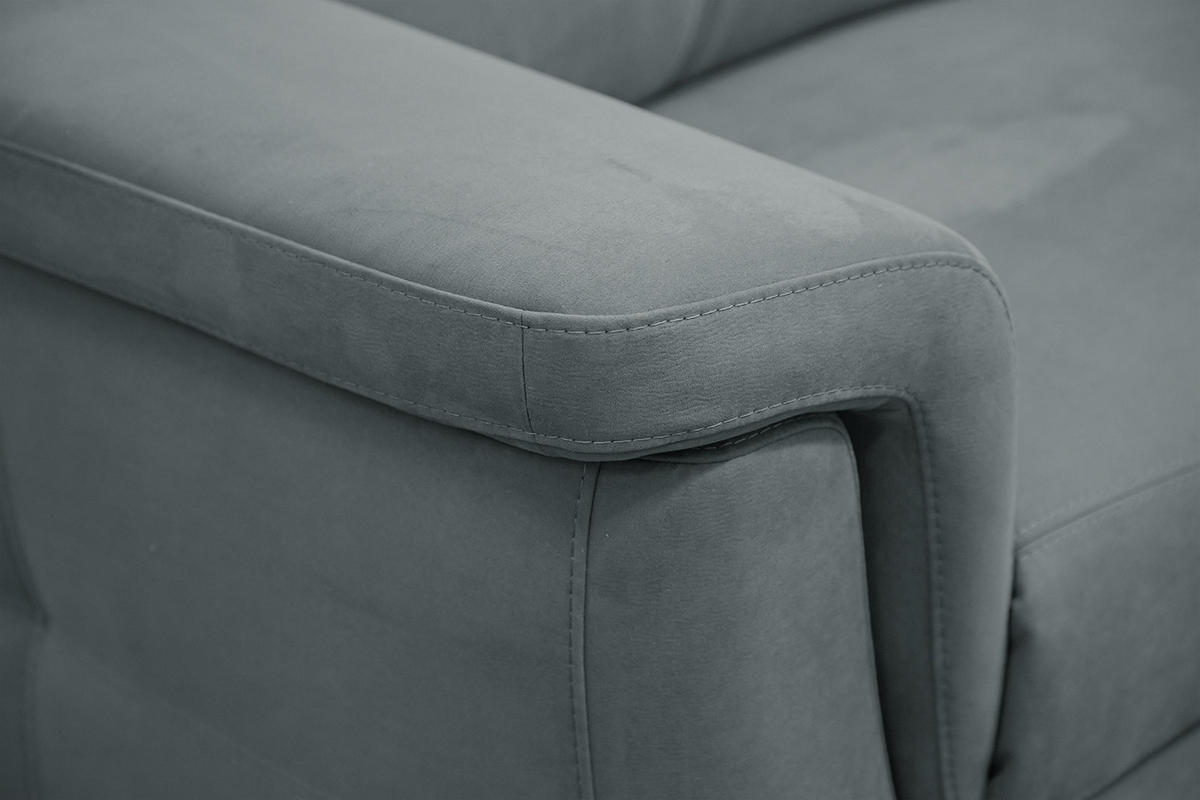 SOFA JONES 2-Sitzer, blaugrau - Blaugrau, Holzwerkstoff/Textil (166/102/99cm) - Courtois Laville