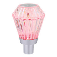 LED TISCHLEUCHTE POLIMI Silber Kristalloptik - Silberfarben, Kunststoff (11/11/16.9cm) - Globo Lighting