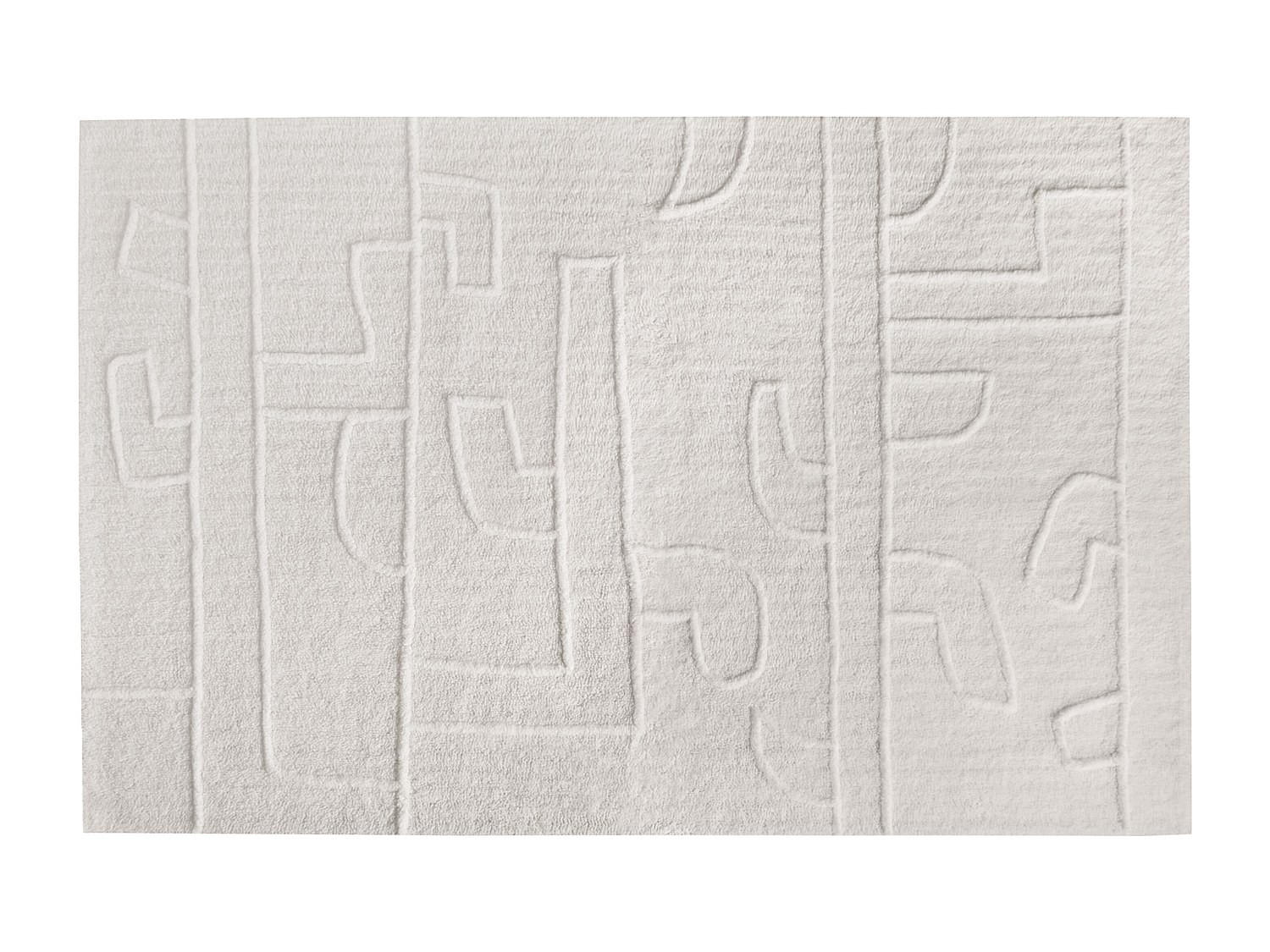 WOHNZIMMERTEPPICH - 230 x 160 - stoff - elfenbeinfarben Coralie - Weiß, Textil (230/160cm) - Vente-Unique