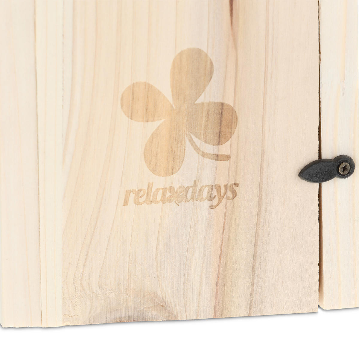 VOGEL-NISTKASTEN - Hellbraun, Holz (14/22/15cm) - Relaxdays