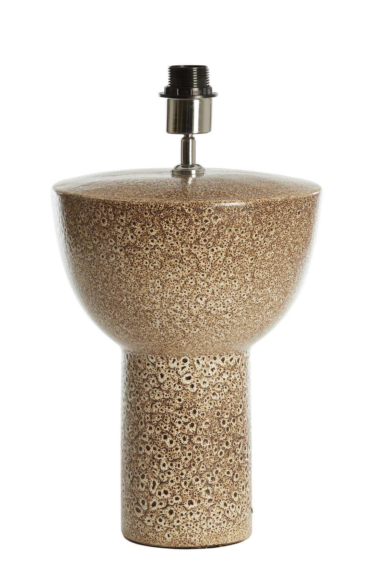 LAMPENFUSS Yasur Schwarz Ø26/34,5 cm - Schwarz, Keramik (26/26/34.5cm) - Light & Living