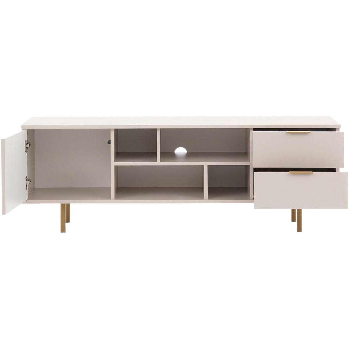 TV-LOWBOARD NUBIO 06 kaschmir - Kaschmir, Holzwerkstoff (150/52/41cm)