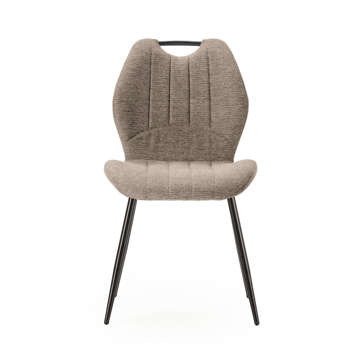 ESSZIMMERSTUHL Muli Braun 48/58/86 cm 4er-Set - Braun, Textil (58/86/48cm) - Calicosy