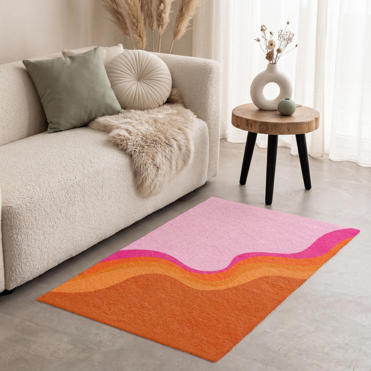 KOBERCE - Retro - Vlny - Farebné - 80x120 cm - viacfarebná, textil/plast (80/0.4cm) - OnlyWow