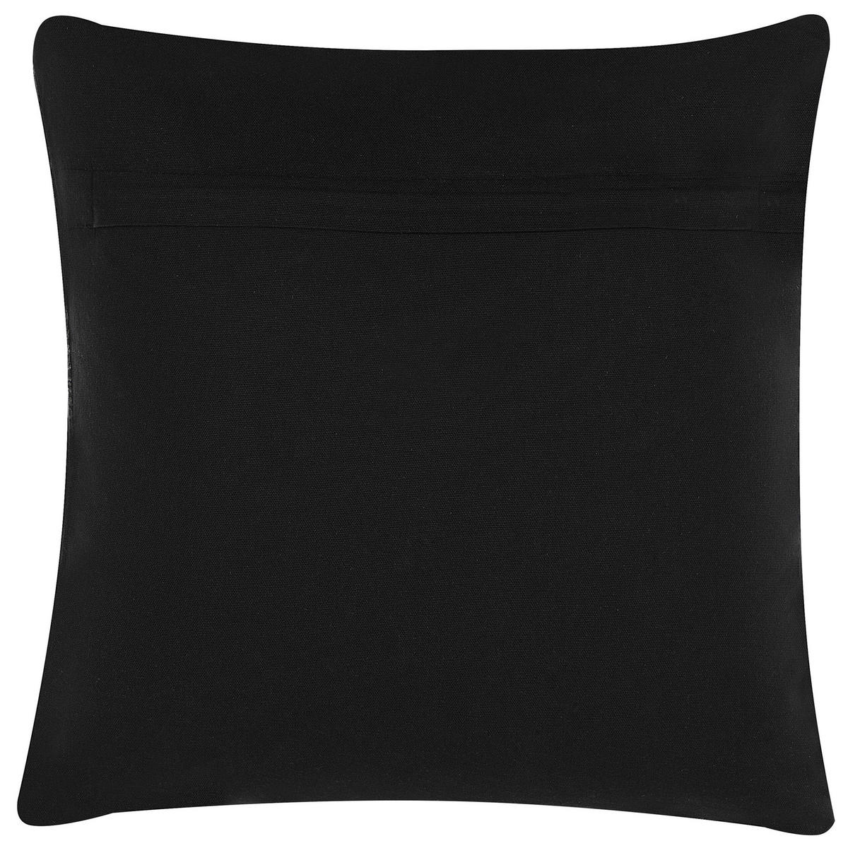DEKOKISSEN 2er-Set Dunkelbraun 45/45 cm Karur - Dunkelbraun, Naturmaterialen/Textil (45/45cm) - Beliani