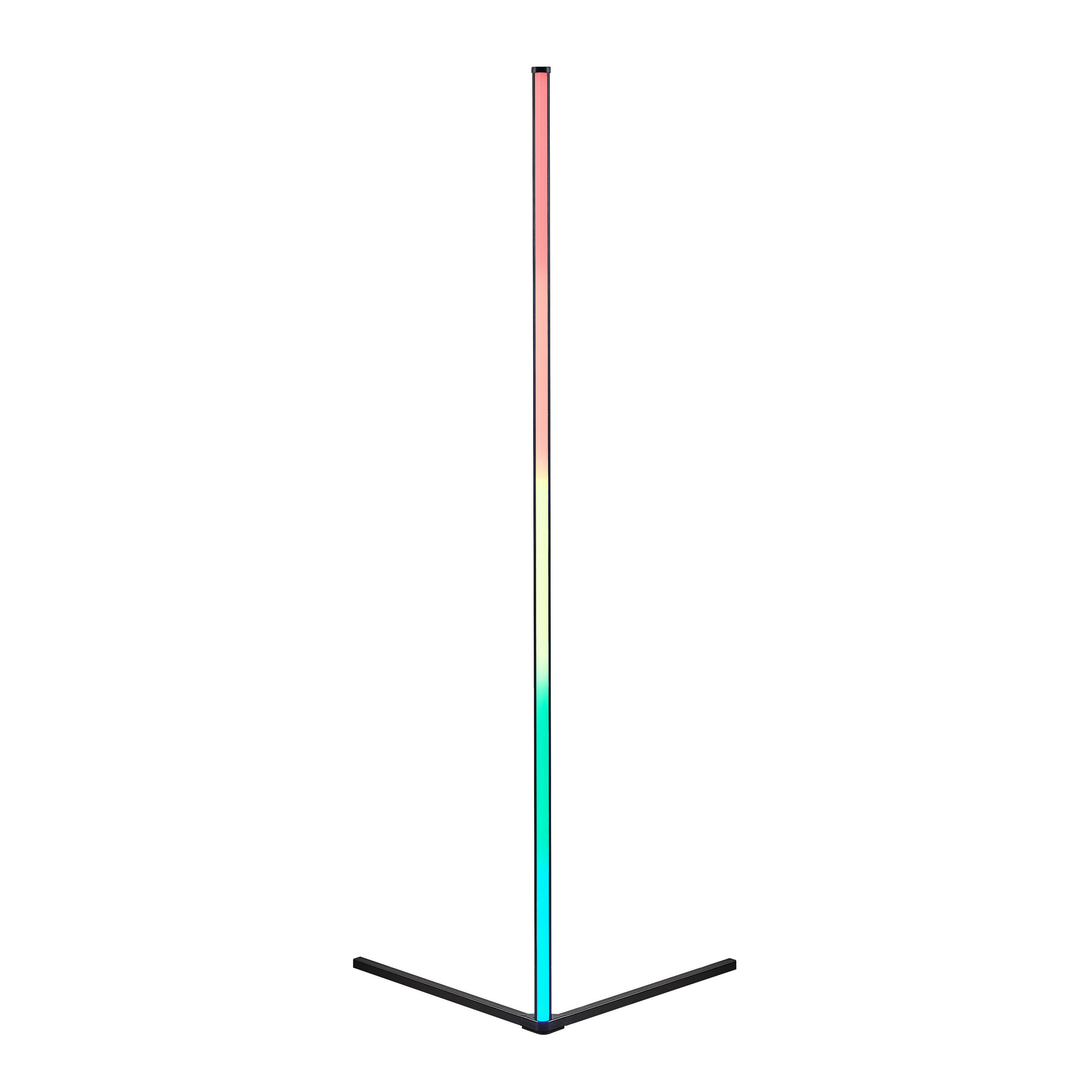 STEHLAMPE LEVEL - Schwarz - 0/0/141 cm - Schwarz, Kunststoff (43/43/141cm) - Trio Leuchten