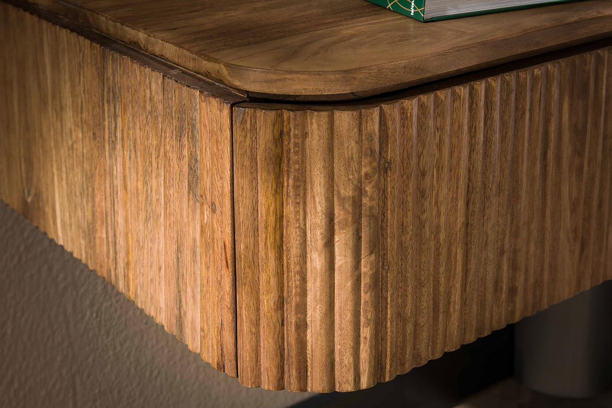 NACHTTISCH HEVE Holz Mango - Braun, Holz (45/21/40cm) - KAWOLA