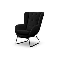 SESSEL Artemis In Kronos - Schwarz, Holzwerkstoff/Textil (80/105/100cm) - Fun Möbel
