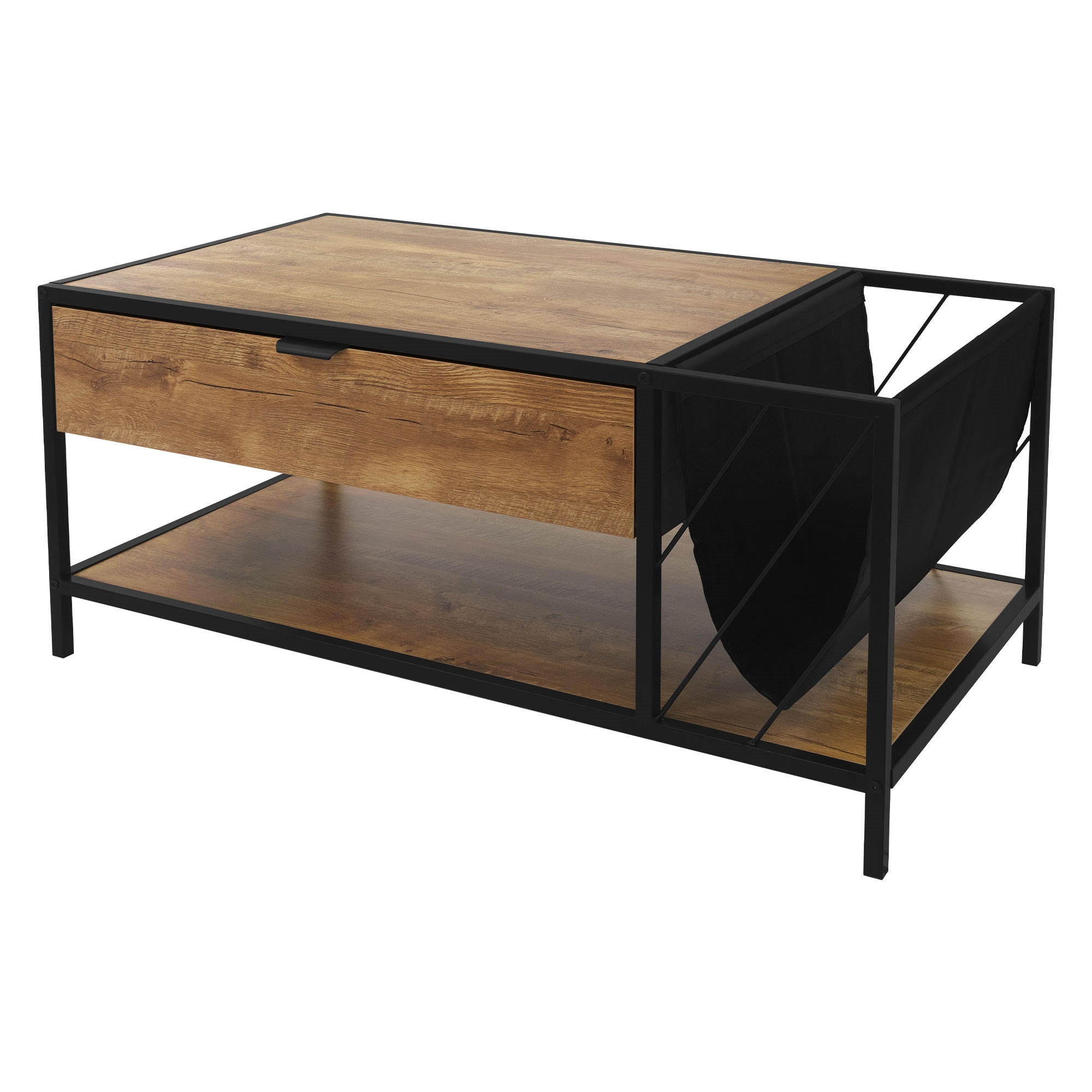 COUCHTISCH - Braun, Metall (54/100/45cm) - ML-DESIGN