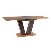 ESSTISCH Platon Wotan Eiche / braun 136-176 / 80 / 76cm - Eiche Wotan/Braun, Holz/Holzwerkstoff (80/136/76cm) - Feldmann-Wohnen