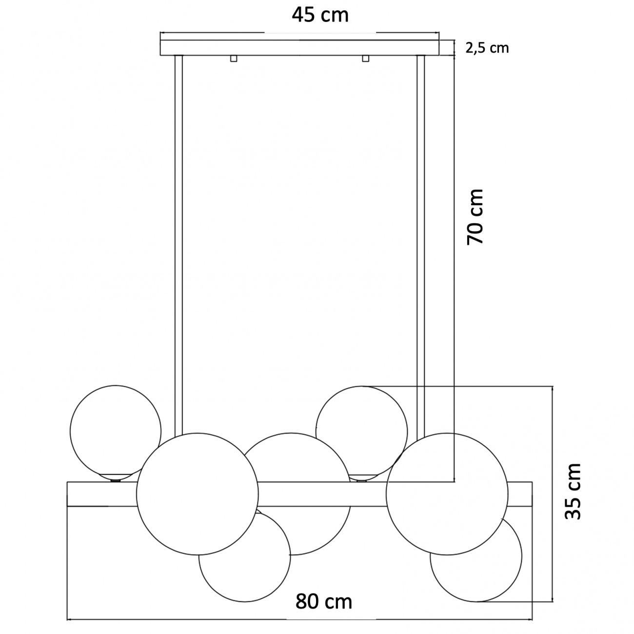 HÄNGELEUCHTE Oromia, Messing und Weiß, 90cm - Messingfarben, Glas (80/35/90cm) - KOSILUM