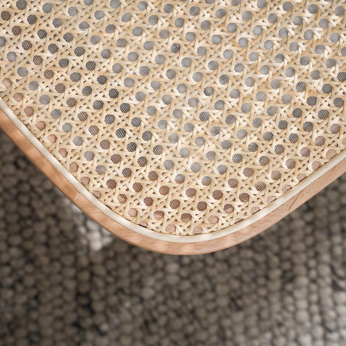 ESSZIMMERSTUHL - Rattan / Buche massiv, 2er-Set - Gelb, Naturmaterialien (46/87/54cm) - home24