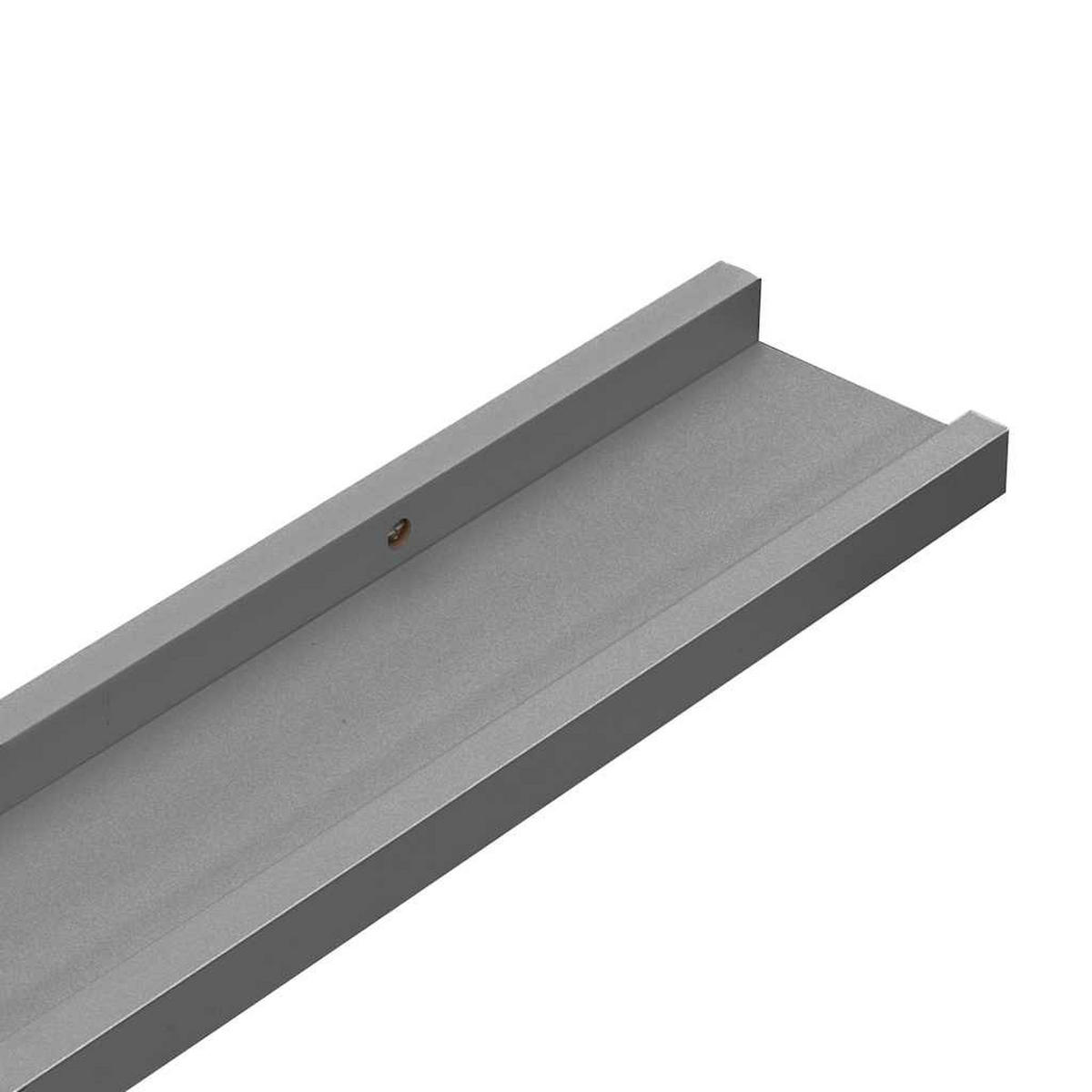 WANDREGALE 4er set Grau 40/9X3 Cm - Grau, Holzwerkstoff (40/3/9cm) - vidaXL