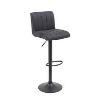 BARHOCKER PORTLAND Microfaser Grau - Grau, Textil (42/88/49cm) - riess-ambiente