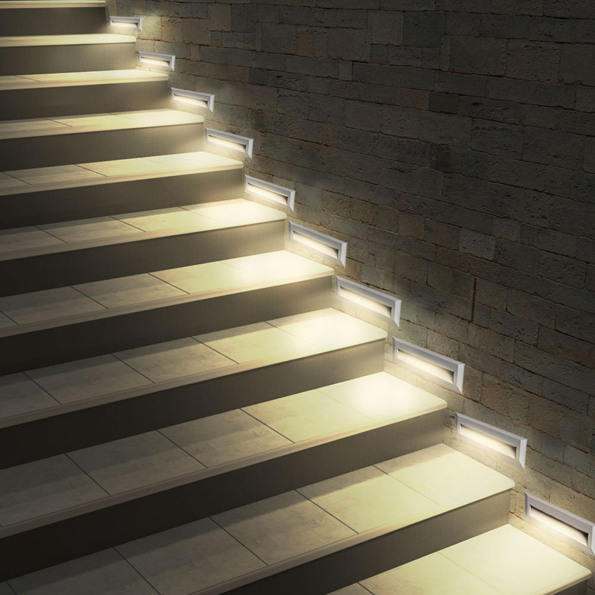 LED AUSSENLEUCHTE Hauswand Grau rechteckig - Grau, Kunststoff (23/2.8/8cm)