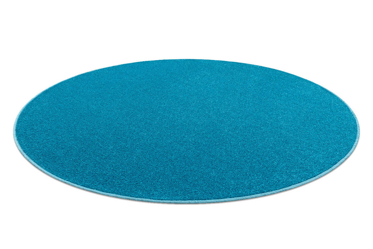 TEPPICH rund ETON 100 cm - Türkis, Textil (100/100cm) - rugsX