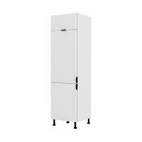 KÜHLSCHRANKUMBAUSCHRANK – 60 cm – KU-S60L – Lunara – Weiß Matt - Weiß, Holzwerkstoff (60/203/56cm) - hi-markt