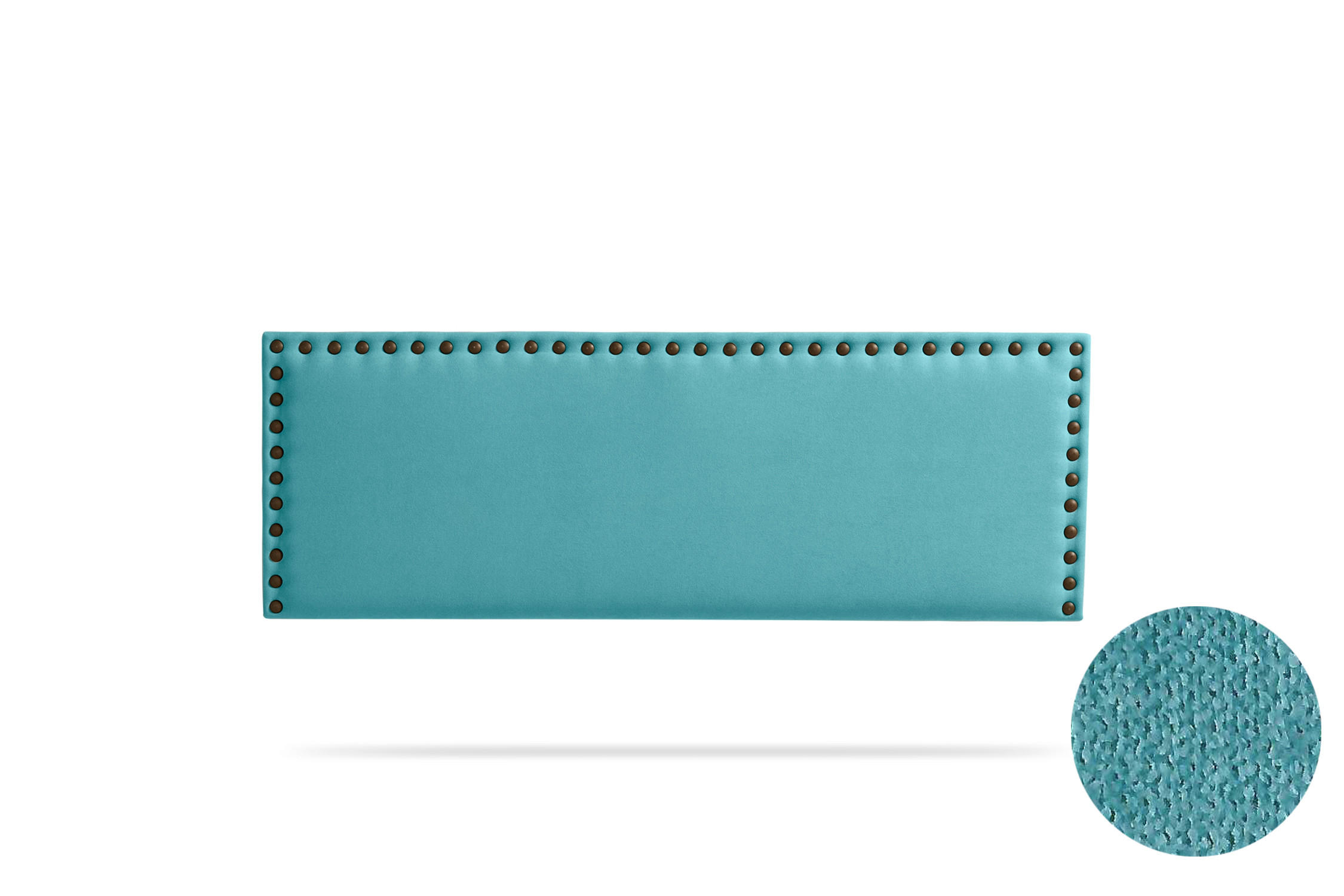 Kopfteil gepolstert MODENA Aqualine 90x55x8 cm - Türkis - Moonia - Türkis, Holz (90/8/55cm)