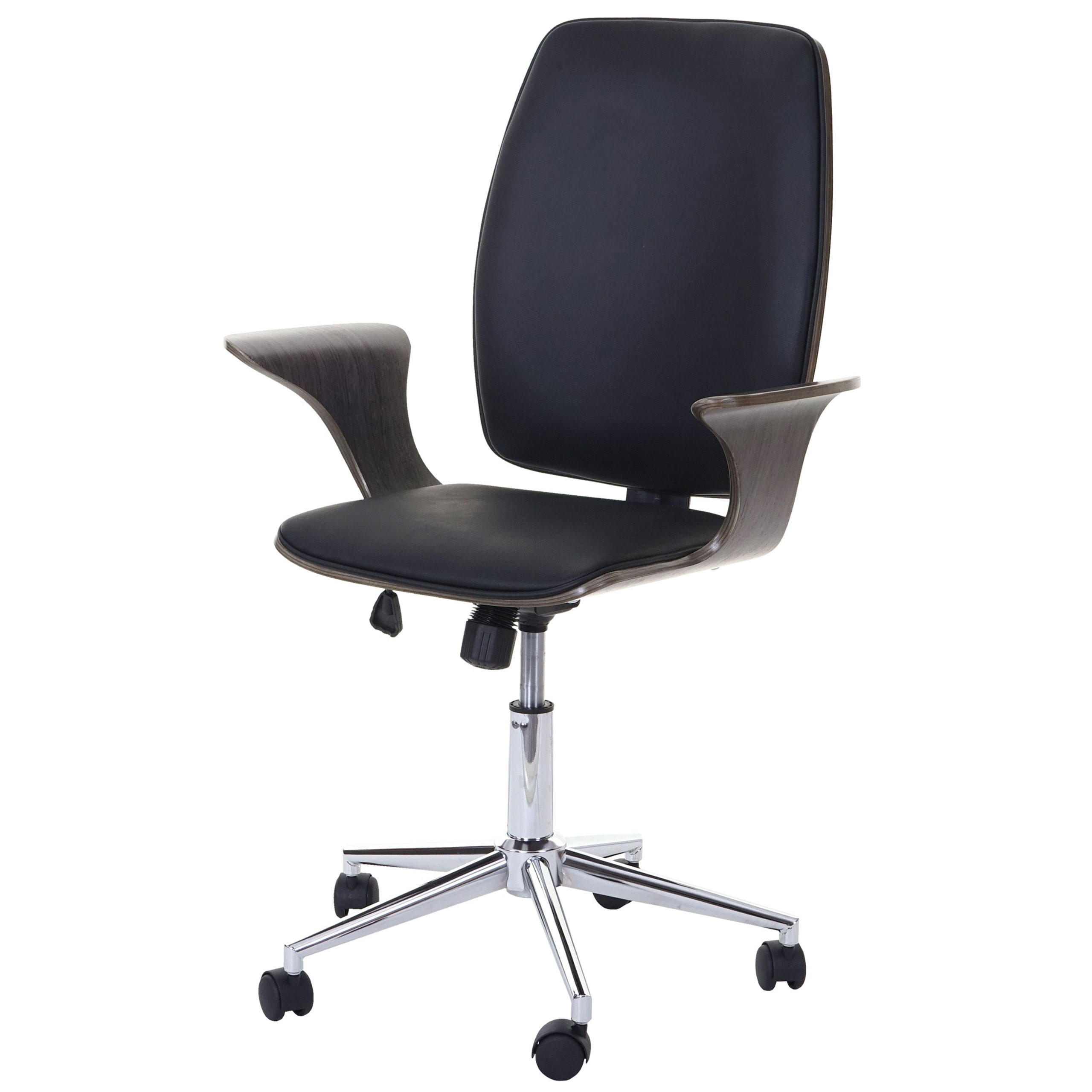 BÜROSTUHL Grau, Schwarz - Schwarz/Grau, Holz (66/101/67cm) - MCW