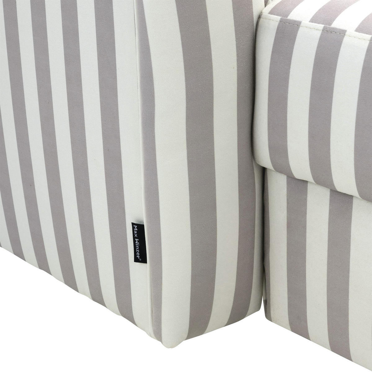 RECAMIERE Armlehne rechts Katrinka Flachgewebe mittelbraun - Haselnussfarben, Kunststoff (188/84/92cm) - 58aufmkessel