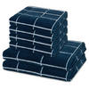 FROTTIERSET Sensual Skin Karo 6-teilig - Dunkelblau, Textil (50/100cm) - Ross