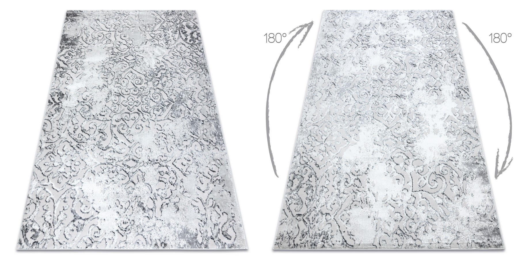 TEPPICH Mefe 120/170 cm - Grau, Textil (120/170cm) - rugsX