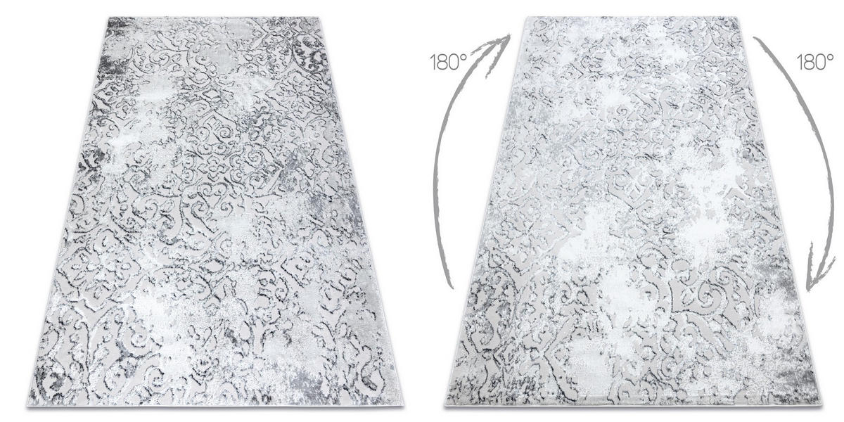 TEPPICH Mefe 140/190 cm - Grau, Textil (140/190cm) - rugsX