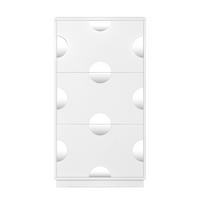 SCHUHSCHRANK Weiß 63/24/120 cm - Weiß, Holzwerkstoff (63/120/24cm) - PANGIVO