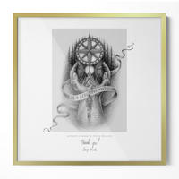 BILDERRAHMEN 50x50 cm Goldfarbig - Goldfarben, Kunststoff (52/52/1.3cm) - TULUP