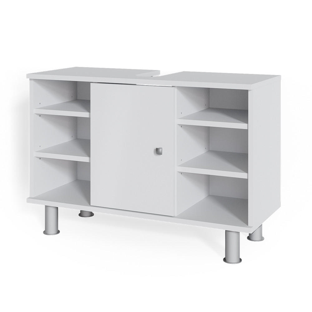 WASCHBECKENUNTERSCHRANK Fynn Weiß 80 x 54 cm - Weiß, Holzwerkstoff (80/54/32cm) - Vicco