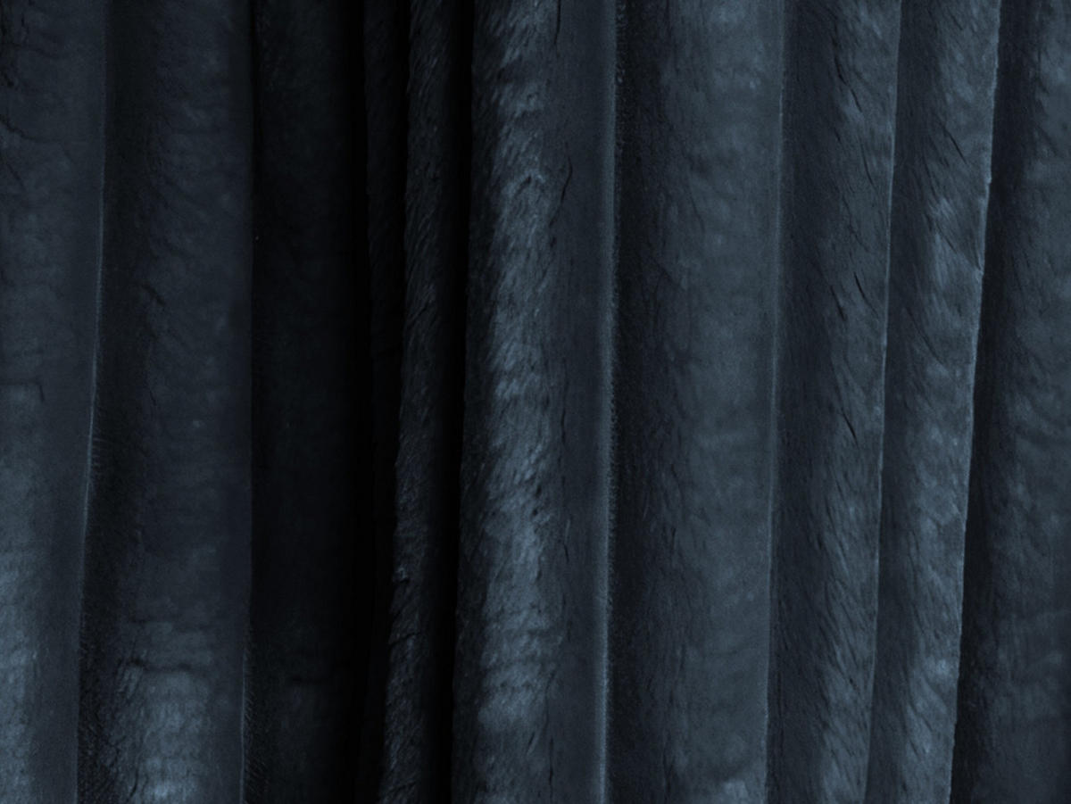 POUF Cord Blau - Türkis/Schwarz, Holzwerkstoff/Kunststoff (75/37/75cm) - Makamii