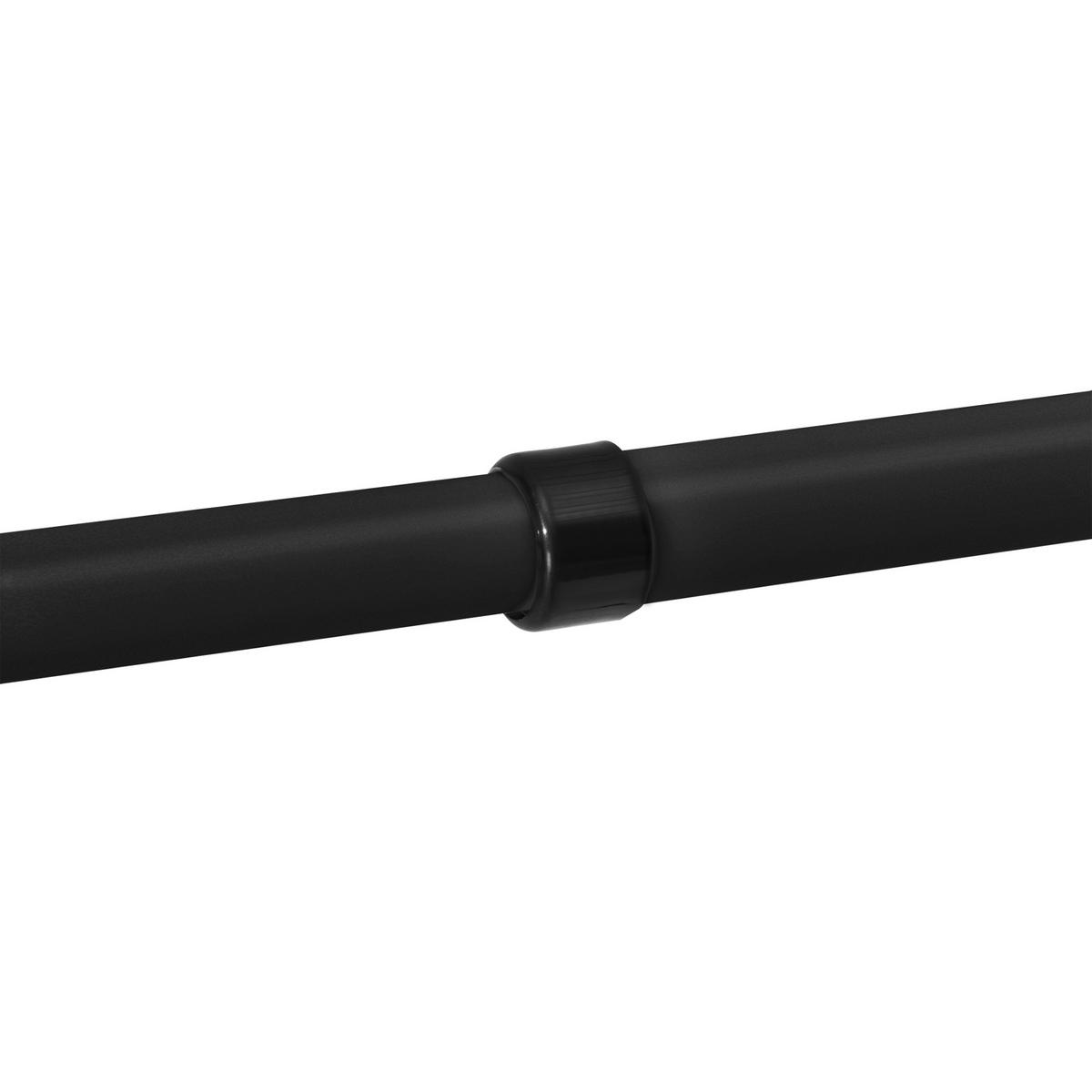 TELESKOPGARDEROBE Kemi - Schwarz, Metall (115/278/5cm) - [en.casa]