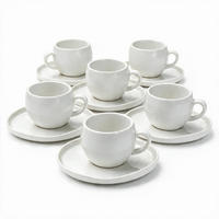 ESPRESSOTASSEN AURA Set weiss 12 tlg. - Weiß, Keramik (0.05L) - Mulex