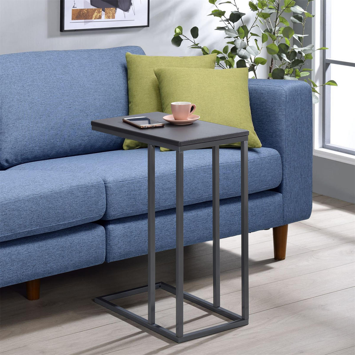 BEISTELLTISCH DEBORA - Grau, Holzwerkstoff (26/46/61cm) - IDIMEX