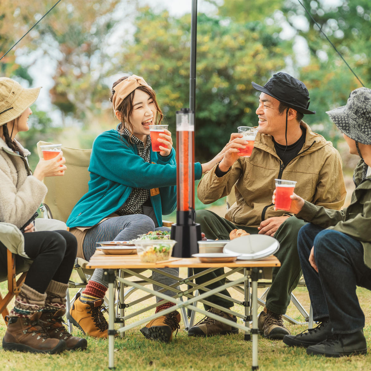 BIERSÄULE - Multicolor, Kunststoff (3L) - Relaxdays