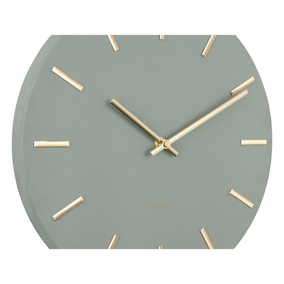 WANDUHR Charm Ø30 cm - Grün, Metall (30/30/3.5cm) - Karlsson