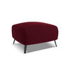 POUF Samt Stoff Rot - Bordeaux/Rot, Textil/Metall (65/44/65cm) - Makamii