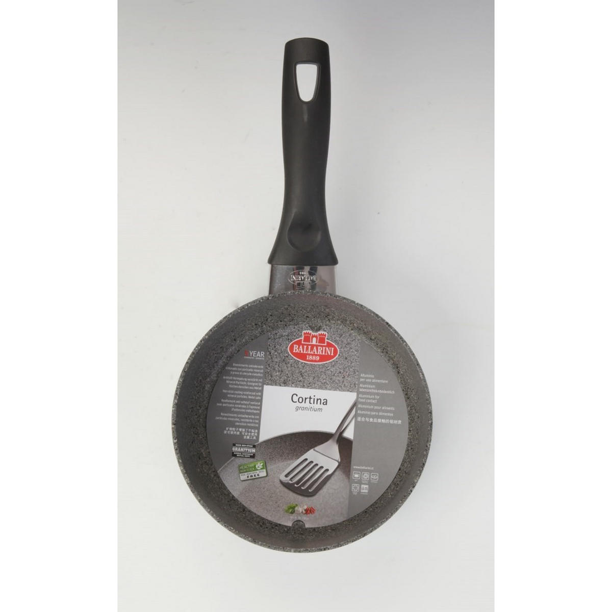 STIELTOPF Grau 31/17/10 cm FERG28016U - Grau, Metall (16cm) - Ballarini