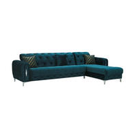 ECKSCHLAFSOFA Patna Grün Relax - Langer Schenkel Links - Grün, Holzwerkstoff/Kunststoff (310/180cm)