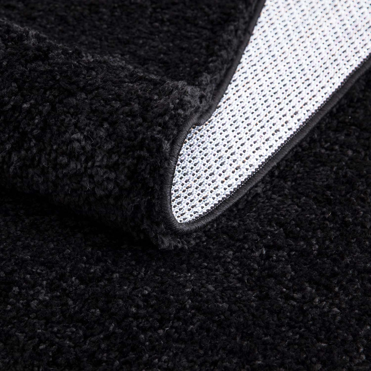 HOCHFLOR-TEPPICH City Shaggy 500 Schwarz 200x290 cm - Schwarz, Textil (200/290cm) - carpet city