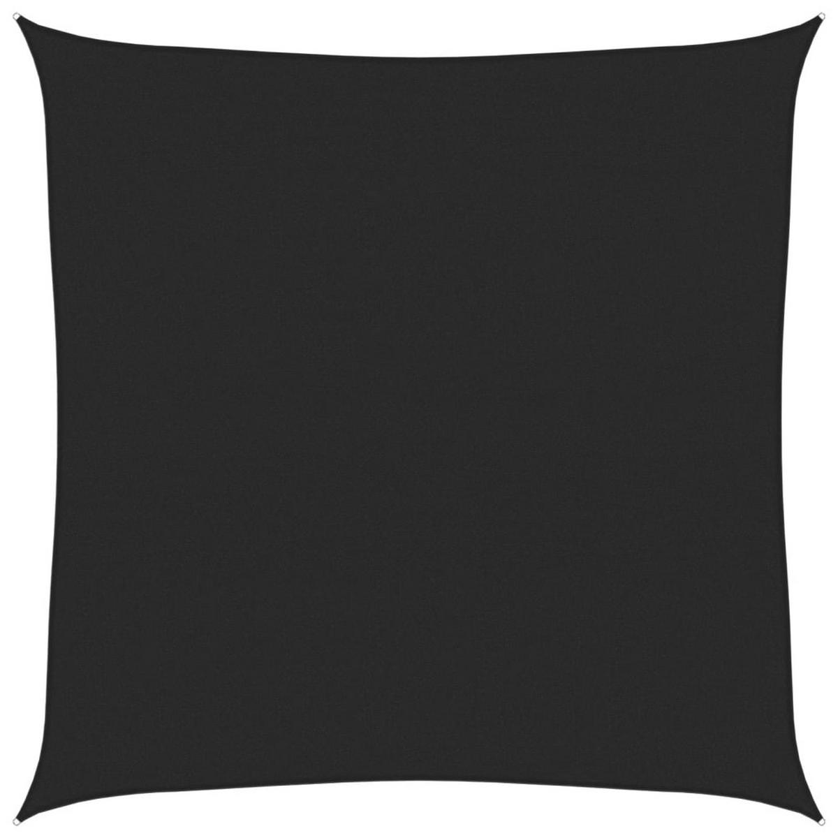 SONNENSEGEL 160 g/m² Schwarz 7x7 m HDPE - Schwarz, Textil (700/700cm) - furnicato